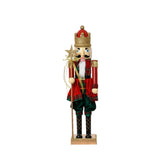 Decoris Plastic Nutcracker with Star Sceptre 82cm - Red